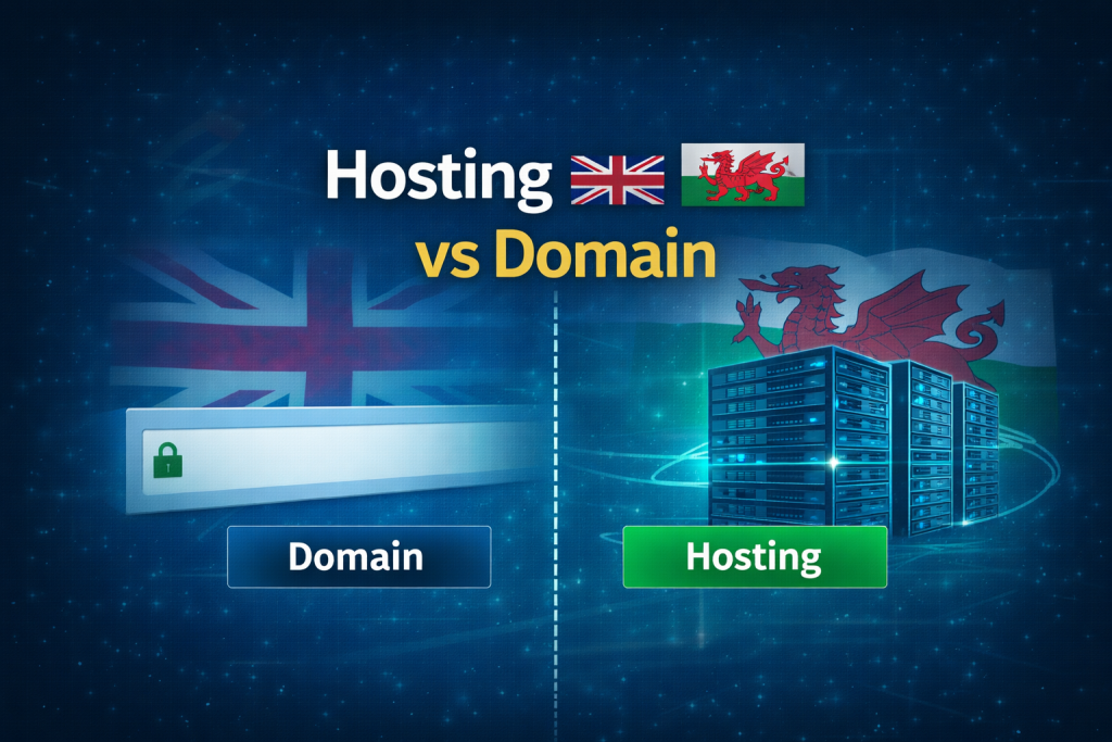 hosting vs domain